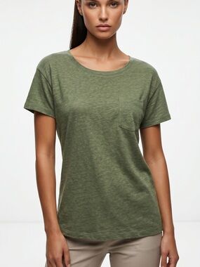 OLD NAVY | Linen Blend T-Shirt Sz M